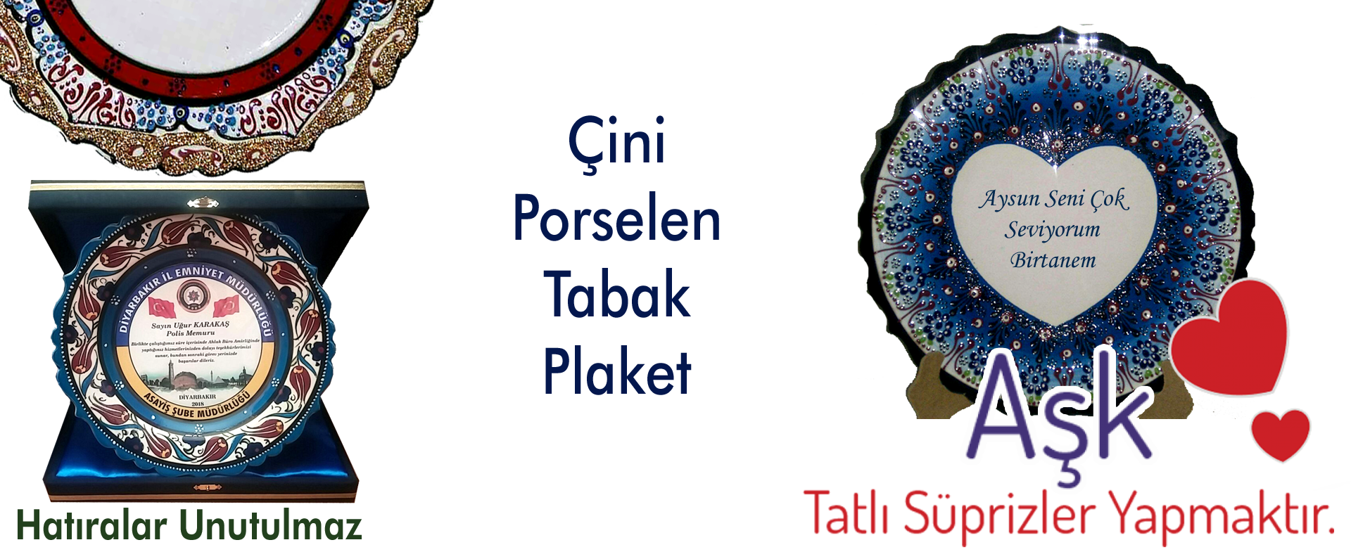 Çini Porselen Tabak